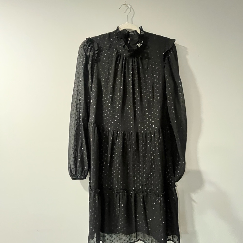 Elegant Black Long-Sleeve Dress Harper Rose size 12